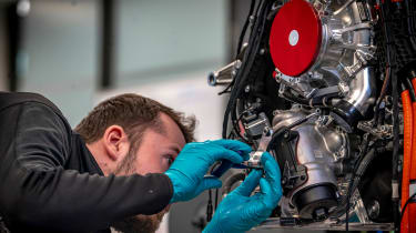 Mercedes-AMG One production – engine back end