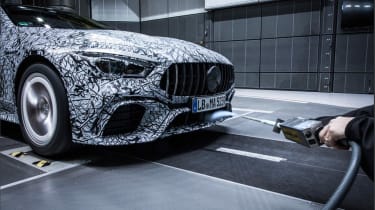 Mercedes-AMG GT four-door wind tunnel testing 