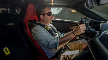 Ferrari F80 interior driving