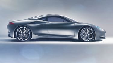 Infiniti Emerg-e concept car side profile