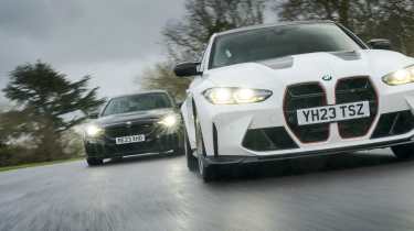 BMW M3 CS v Litchfield BMW M2 – front