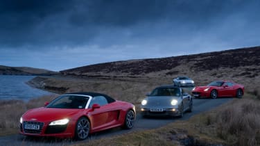 Audi R8 Spyder group test
