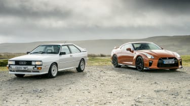 Audi Quattro and Nissan GT-R