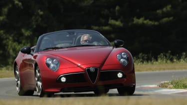 Alfa Romeo 8C on track