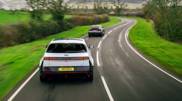 Alpine A390 and Hyundai Ioniq 5 N