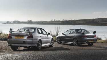 Mitsubishi Lancer Evolution VI GSR v Subaru Impreza RB5 WR Sport 