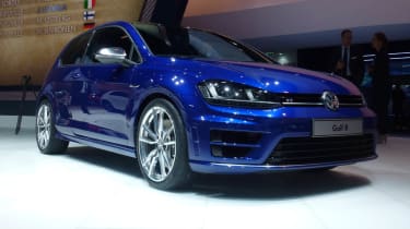 VW Golf R mk7 blue front