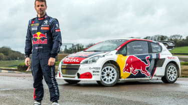 Sebastien Loeb with his 2017 Peugeot 208 WRX