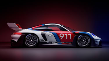 New Porsche 911 GT3 R Rennsport – side
