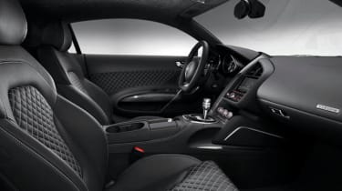 New 2013 Audi R8 sports car interior leather seats