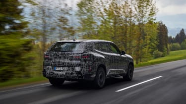 BMW XM prototype drive – rear quarter tracking