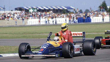 British F1&#039;s greatest moments - Mansell and Senna