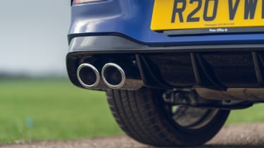 Volkswagen Golf R 2021 review - exhaust pipe