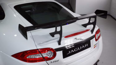 Jaguar XKR-S GT spoiler live at New York show