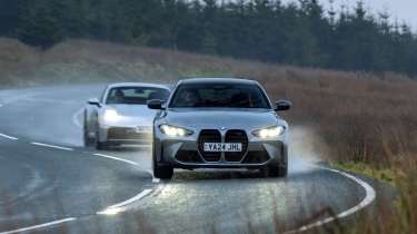 BMW M4 v Porsche 911 front