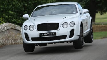 Ice record breaking Bentley Continental Supersports Convertible at Cholmondeley