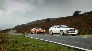 GT-R vs Quattro - road