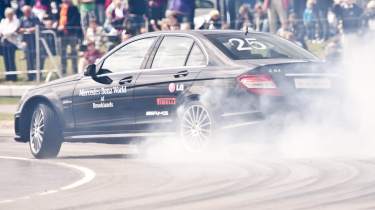 World drift record broken in Mercedes-Benz C63 AMG