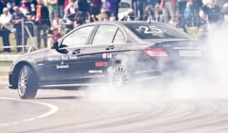 World drift record broken in Mercedes-Benz C63 AMG