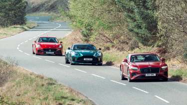 Bentley Continental GT Speed v Aston Martin DB12 v Maserati GranTurismo