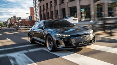 Audi e-tron GT Concept drive - front quarter