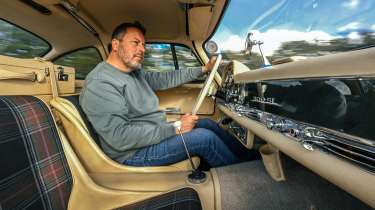 Mercedes-Benz 300 SL interior driving