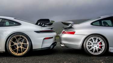 Old v new Porsche 911 GT3s