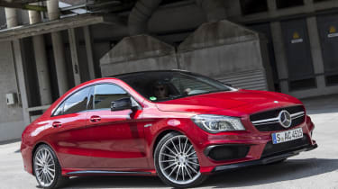 2013 Mercedes CLA45 AMG red front