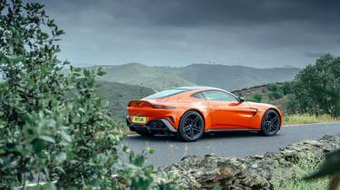Aston Martin Vantage 2024 road rear