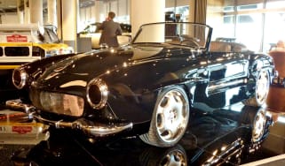 400bhp Mercedes 190SL CMH black front view
