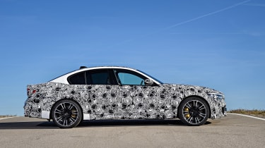 BMW M5 prototype - side profile