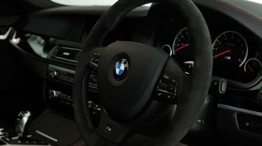 New BMW M5 M Performance Edition steering wheel and dashboard