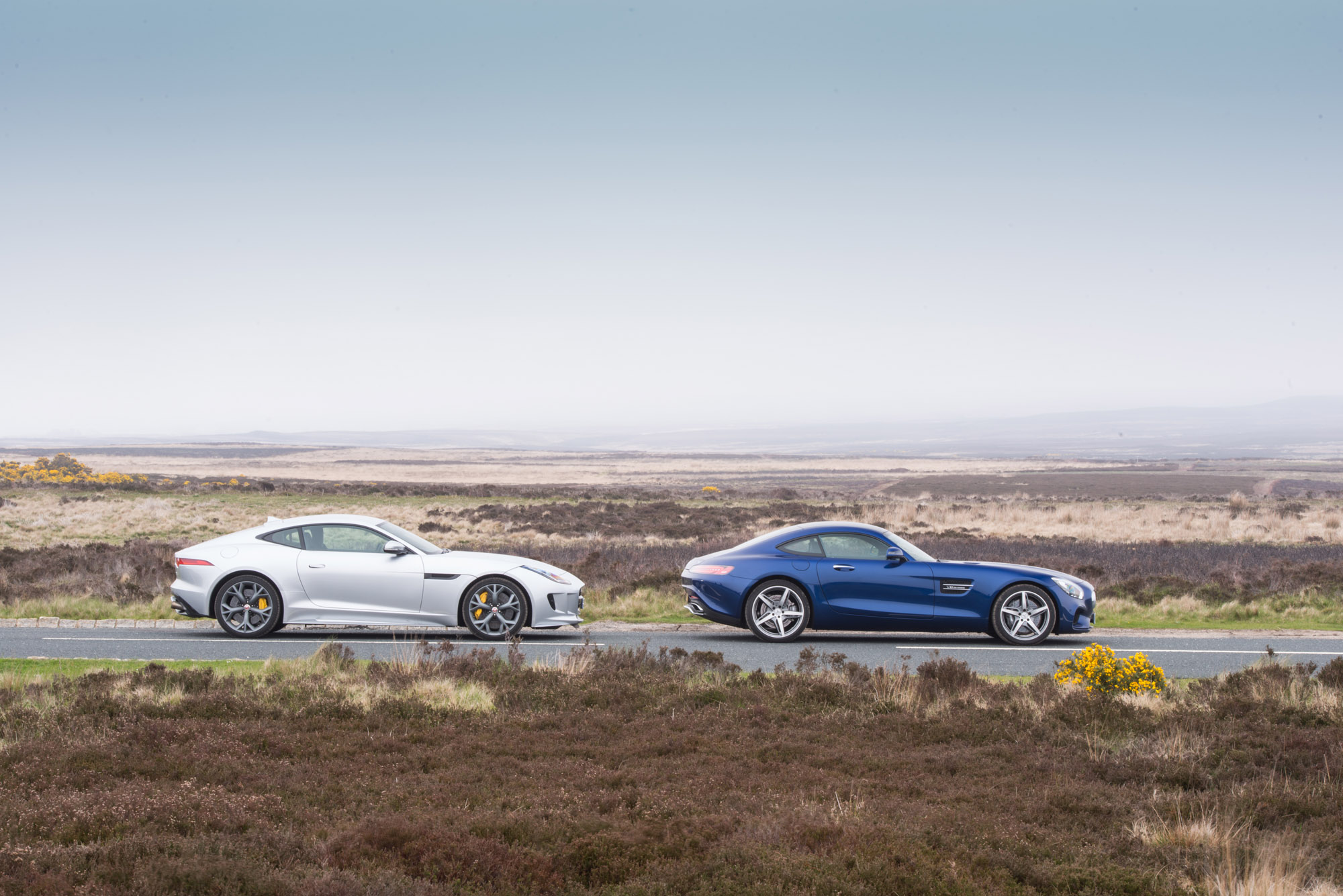 Mercedes Amg Gt V Jaguar F Type R Awd V8 Sports Cars Compared Evo