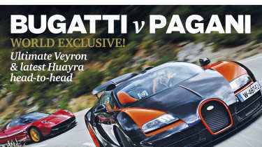 Bugatti Veyron Grand Sport Vitesse vs Pagani Huayra evo Magazine August 2013