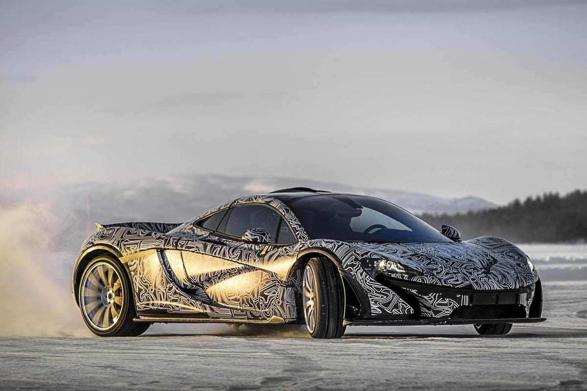 McLaren P1 ice driving video | evo