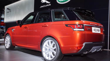 2014 Range Rover Sport preview video red rear view