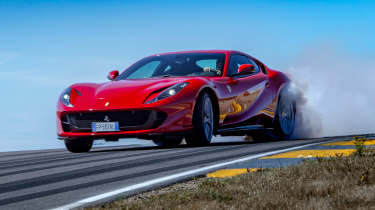 Ferrari 812 Superfast front drifting