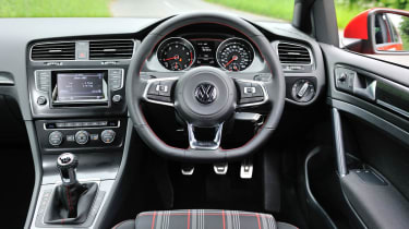2013 VW Golf GTI mk7 interior dashboard steering wheel dials