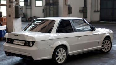 TMCars Concept30 modernised E30 white rear