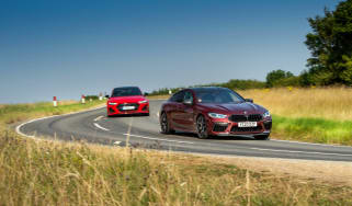 Audi RS7 vs M8 Comp GC - cornering