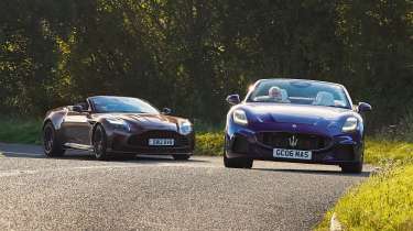 Aston Martin DB12 Volante v Maserati GranCabrio