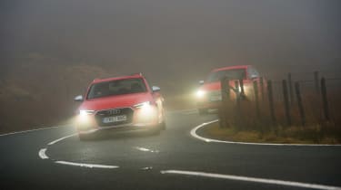 Wettest shoot in history - Audi in fog