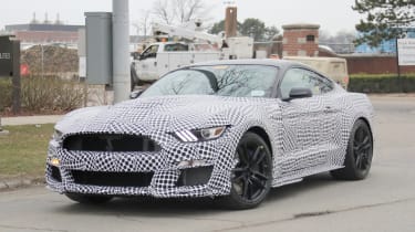 Ford Mustang Shelby GT500 in testing – front quarter