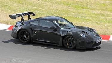 Porsche mule Nürburgring side