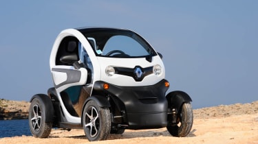 Renault Twizy electric car doors down