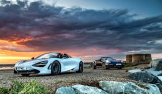 McLaren 720S Spider v Porsche 911 Turbo S Cab – static