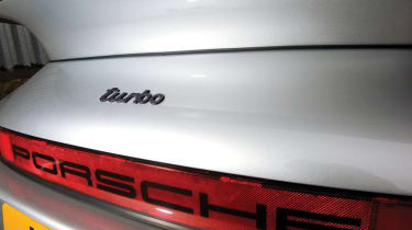 Porsche 911 turbo rear badge