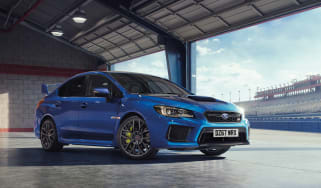 Subaru celebrates final WRX STI - front quarter