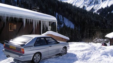 Audi Quattro in snow