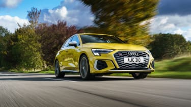 Audi S3 2022 – yellow front tracking
